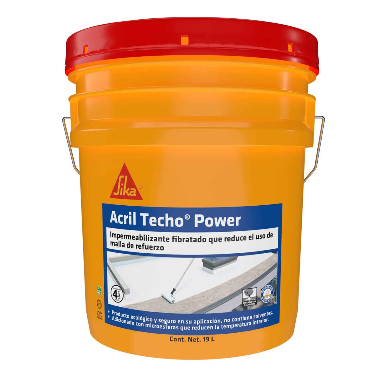 Acril Techo Power 4 años Blanco Cubeta ( 19 L ) SIKA ®