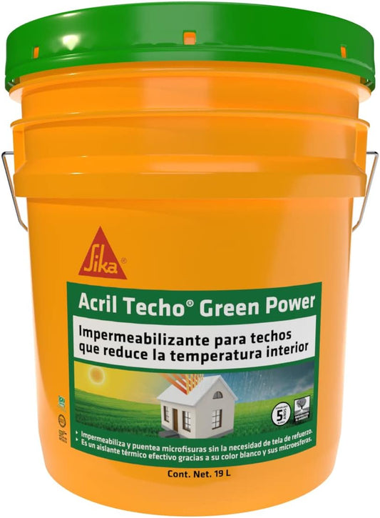 Acril Techo Green Power blanco Cubeta (19 L) SIKA ®