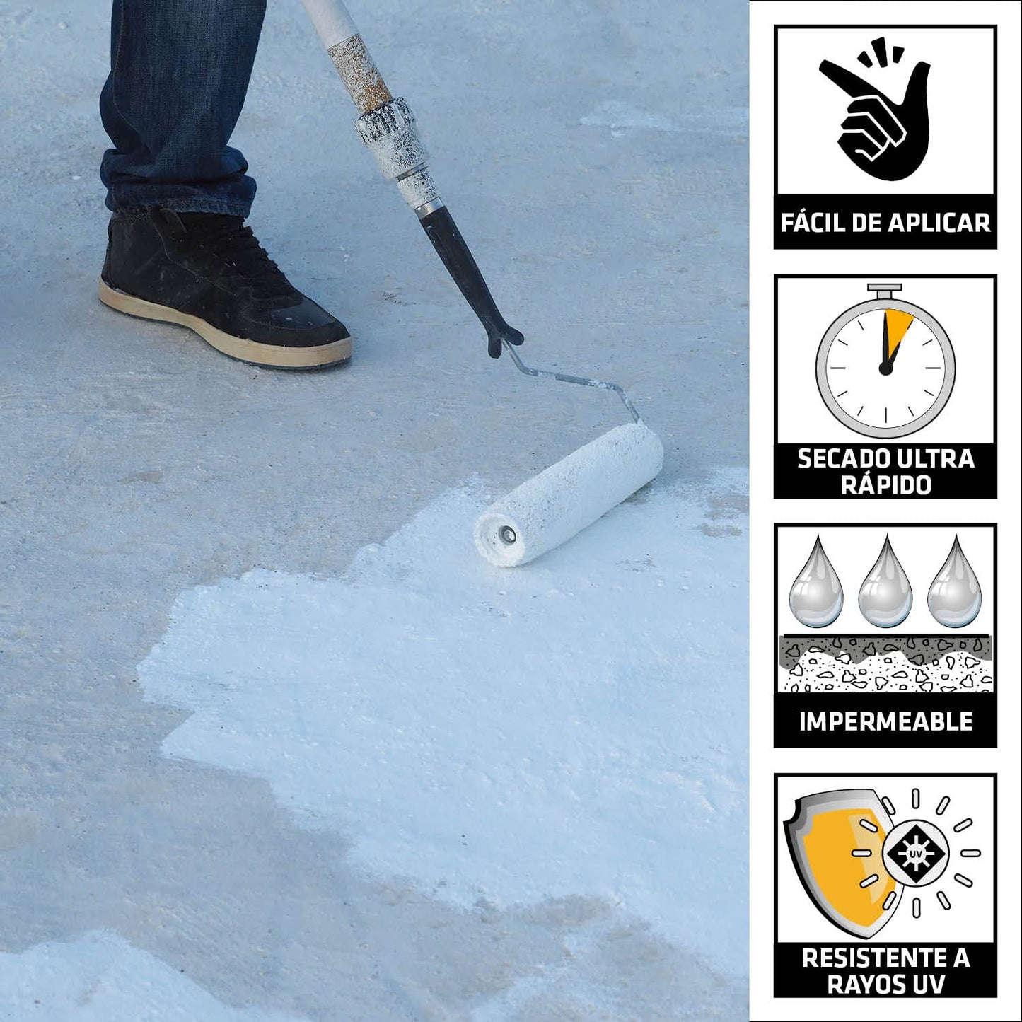 Acril Techo Rapido Blanco Cubeta (19 L) SIKA ®