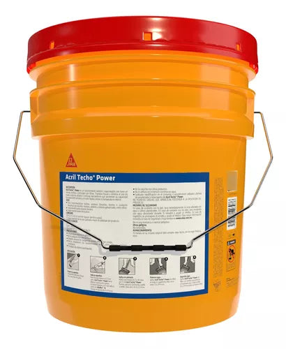 Acril Techo Power 8 años Rojo Cubeta ( 19 L ) SIKA ®