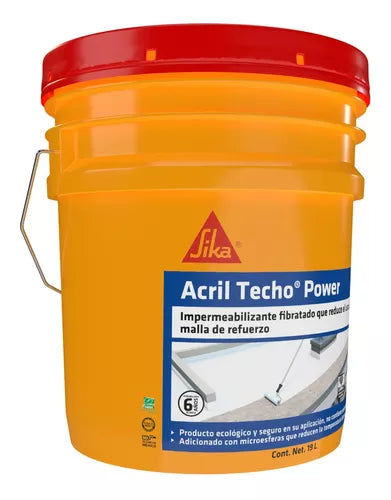 Acril Techo Power 6 años Blanco Cubeta ( 19 L ) SIKA ®